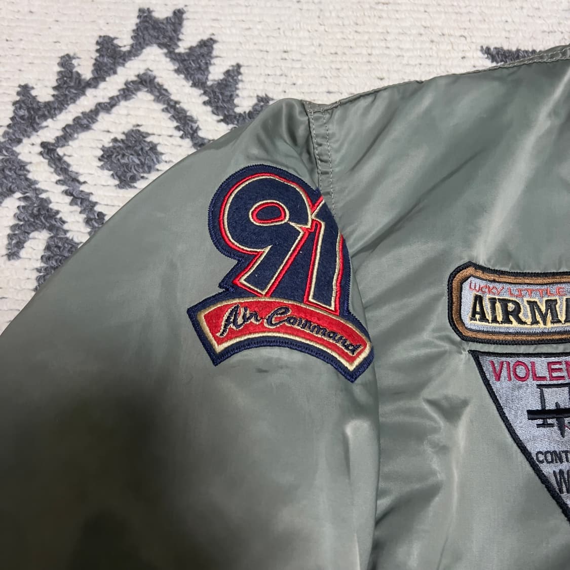 빈티지 테드맨 자수 라이트  ma-1 상품이미지4