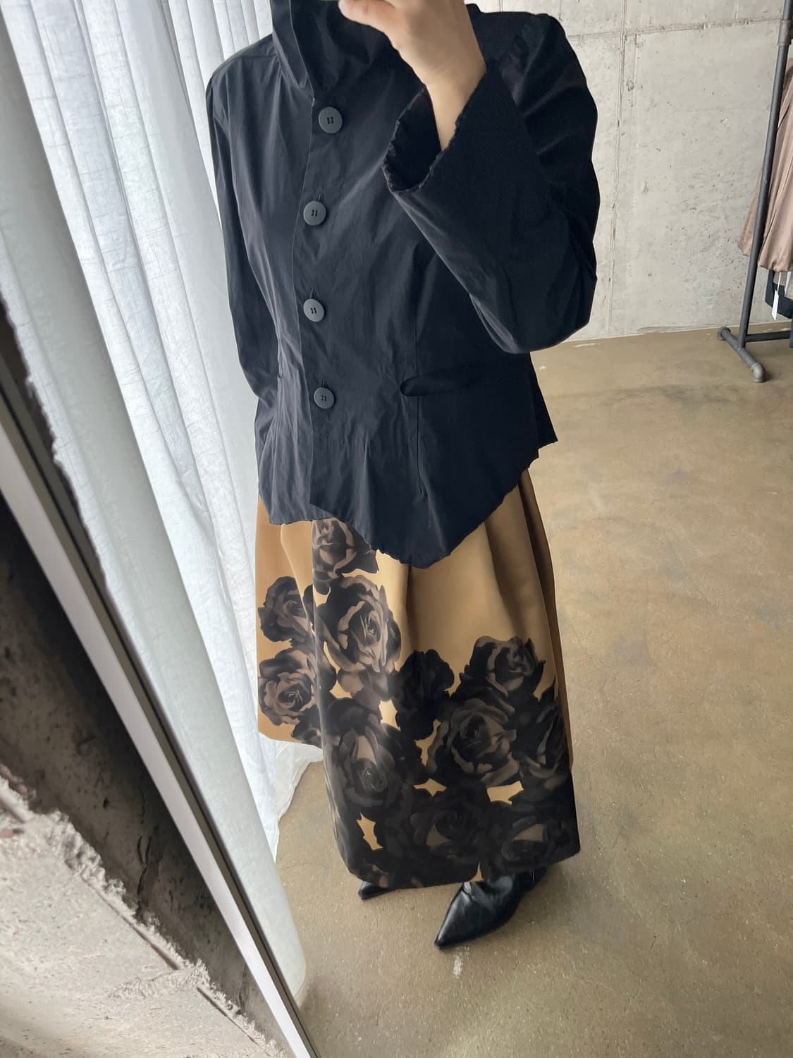 Joy Alpine 벌룬 카라 자켓 블랙 상품이미지7