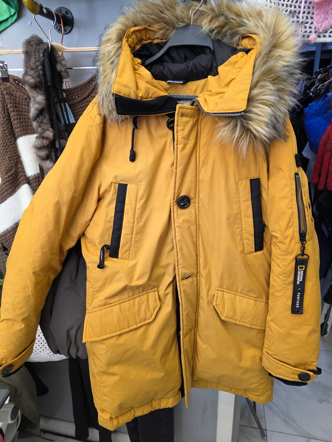 내셔널지오그래픽 블루웨일 야상 점퍼 패딩 XL 상품이미지1