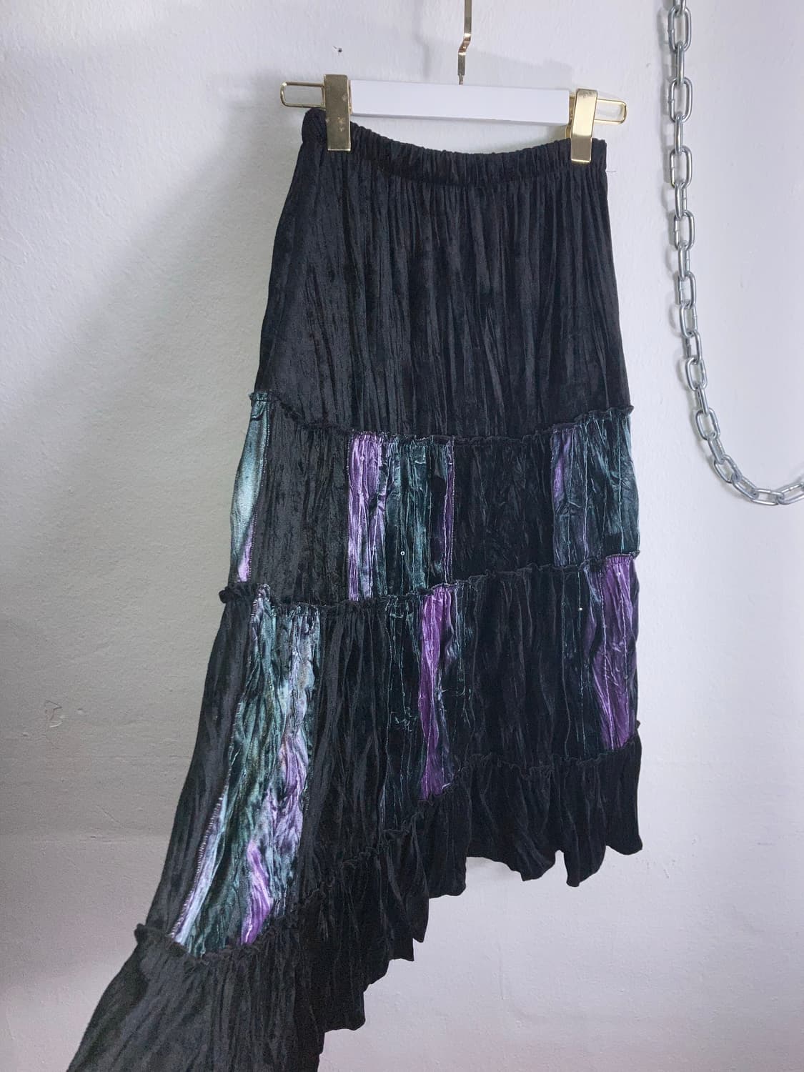 벨벳 롱스커트 상품이미지1