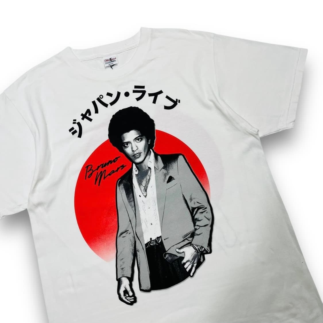 브루노 마스 재팬 라이브 투어 화이트 반팔 티셔츠 상품이미지2