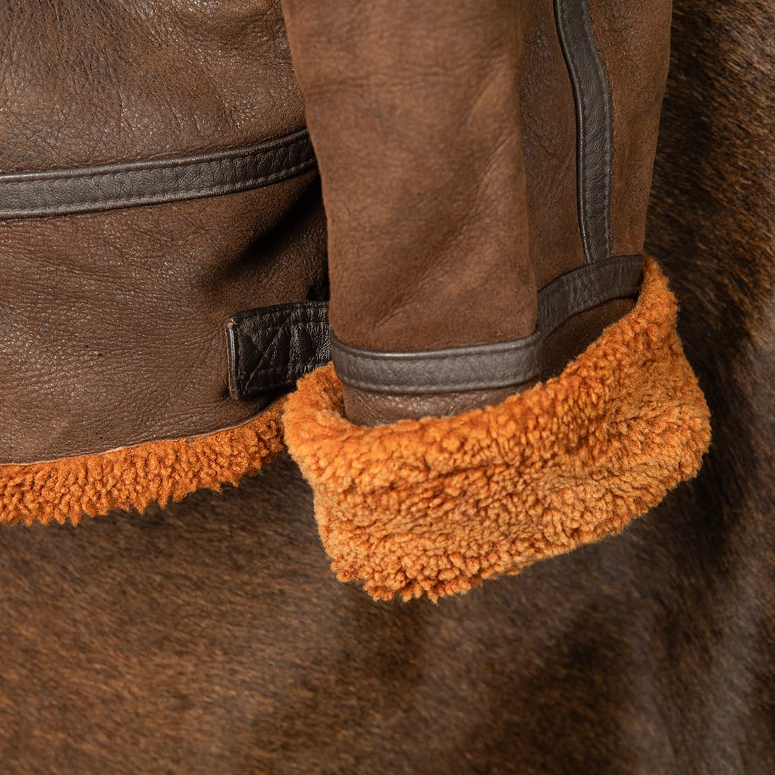 [107] 90s J.SCIPIO 빈티지 양가죽 양털 무스탕  상품이미지4