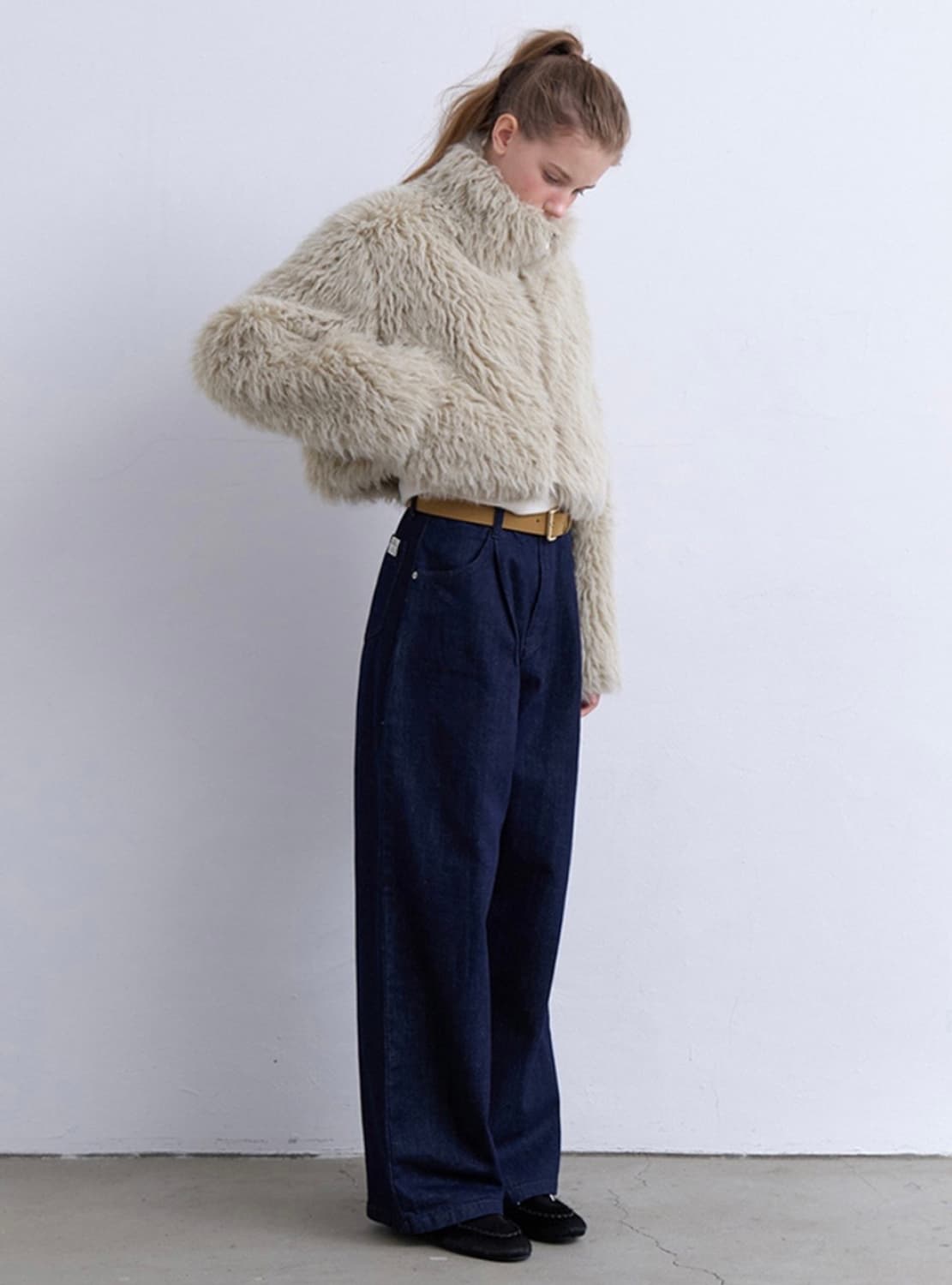 뮈르뮈르 터틀 집업 퍼 자켓 상품이미지6