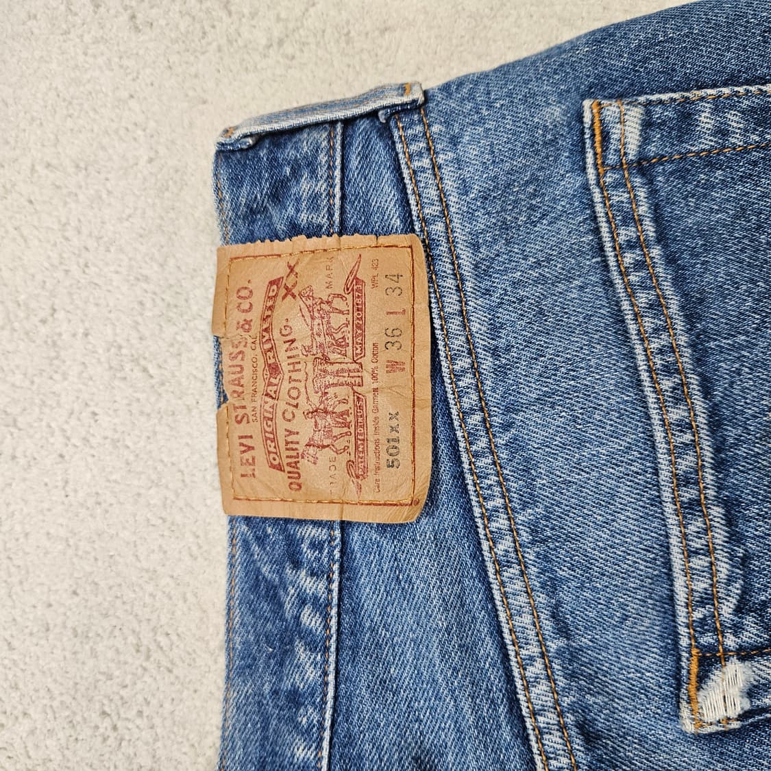 90s 리바이스 501xx 데님 36/34 상품이미지7