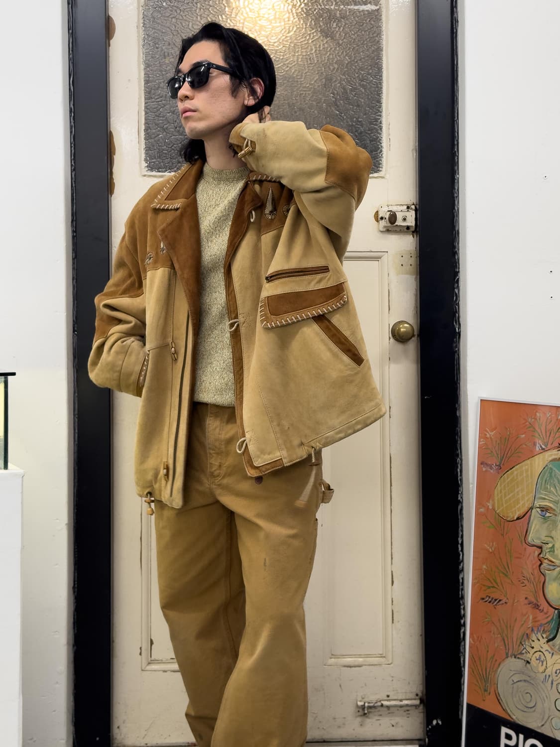 MUNPER 스웨이드 웨스턴 레더 자켓 상품이미지8