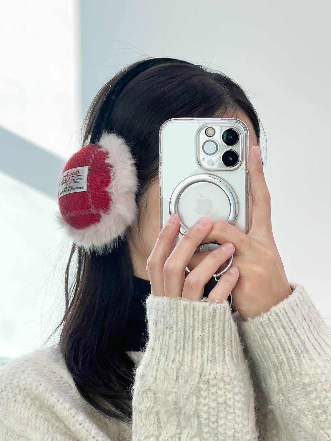 [새상품]  harris tweed / 해리스트위드 원단 귀마개 3종  상품이미지4