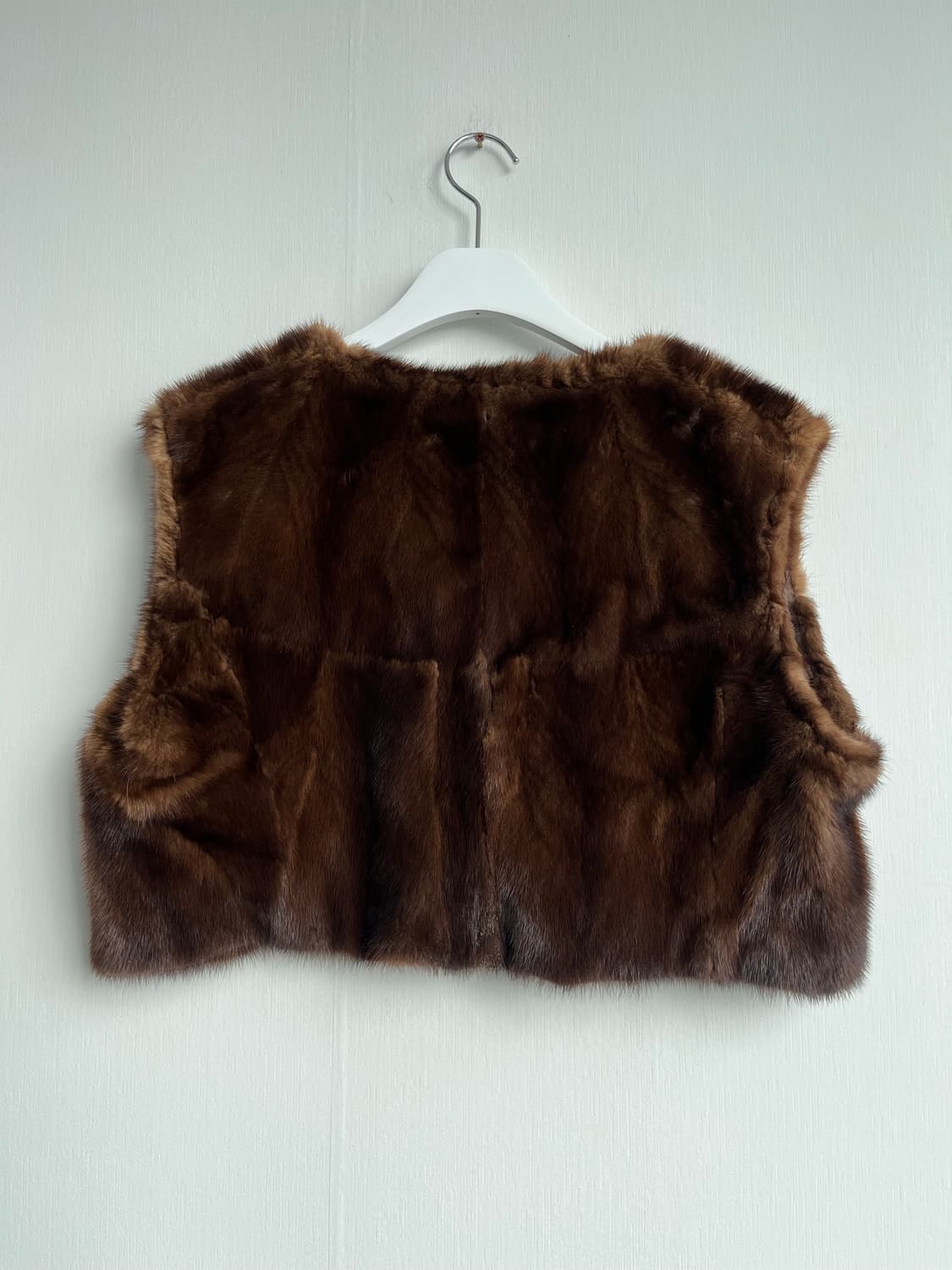 브라운 밍크 퍼 조끼 상품이미지5