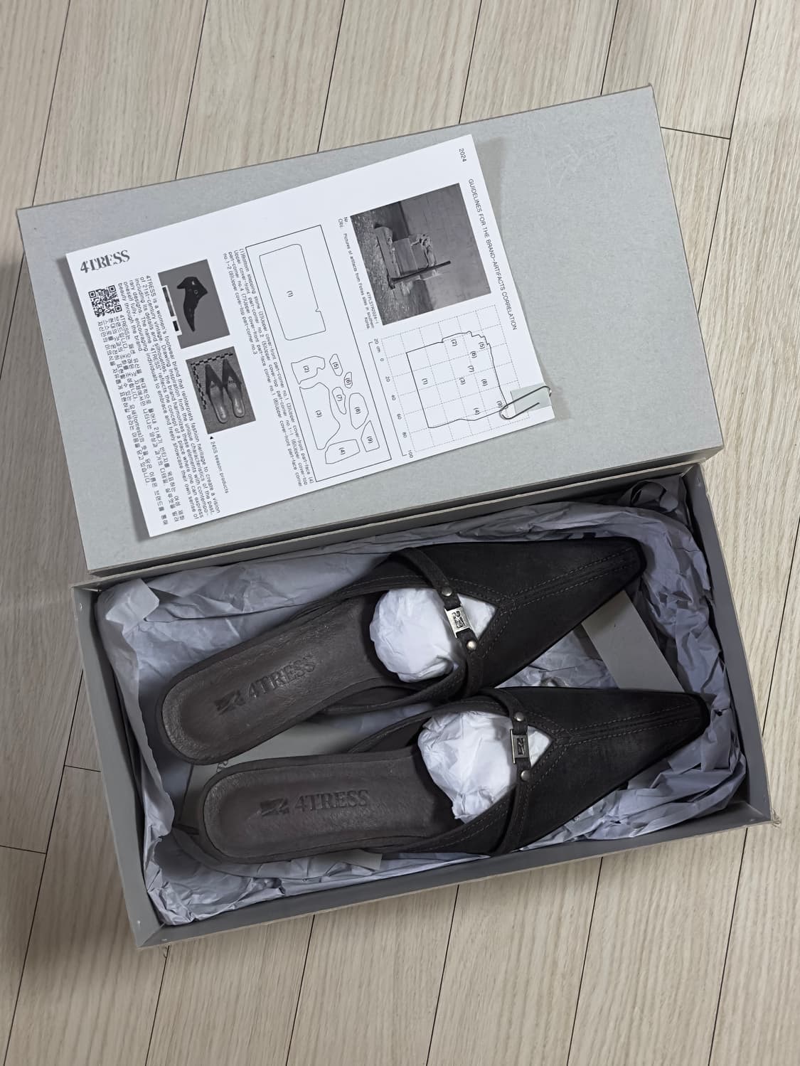포트리스 ESSENTIAL WAXED MULES 01 GRAY 235 상품이미지3