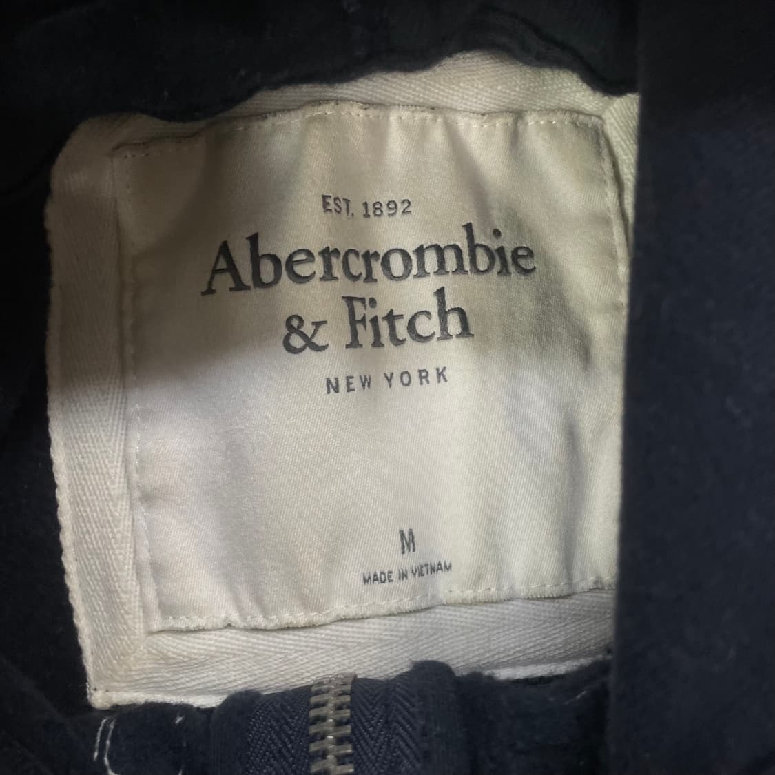 아베크롬비 아치 로고 후드집업 네이비 상품이미지3