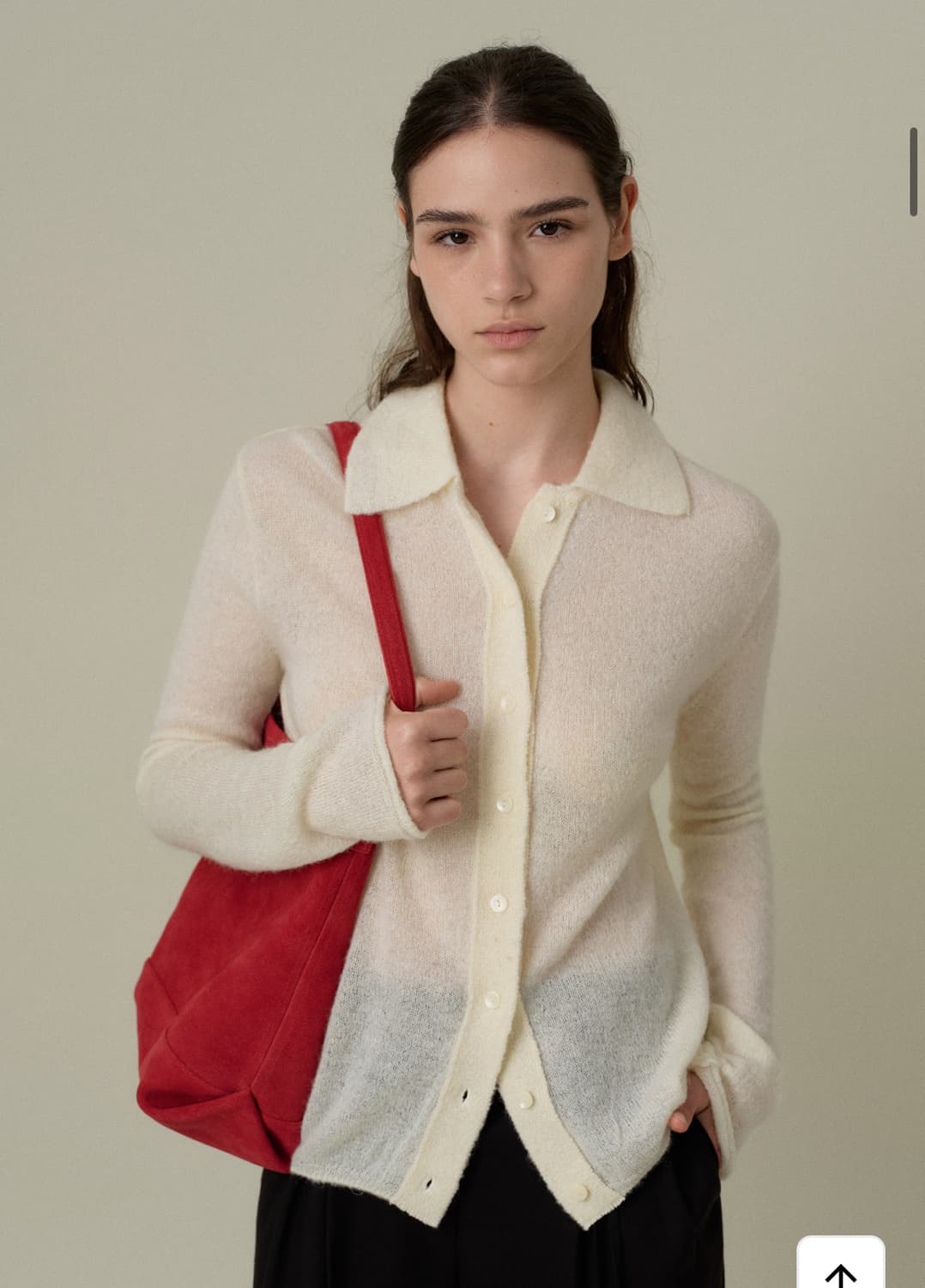 망고매니플리즈 카라 니트 가디건 상품이미지2