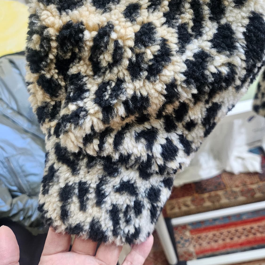 마쥬 데님 플리스 얇은 패딩 자켓 상품이미지5