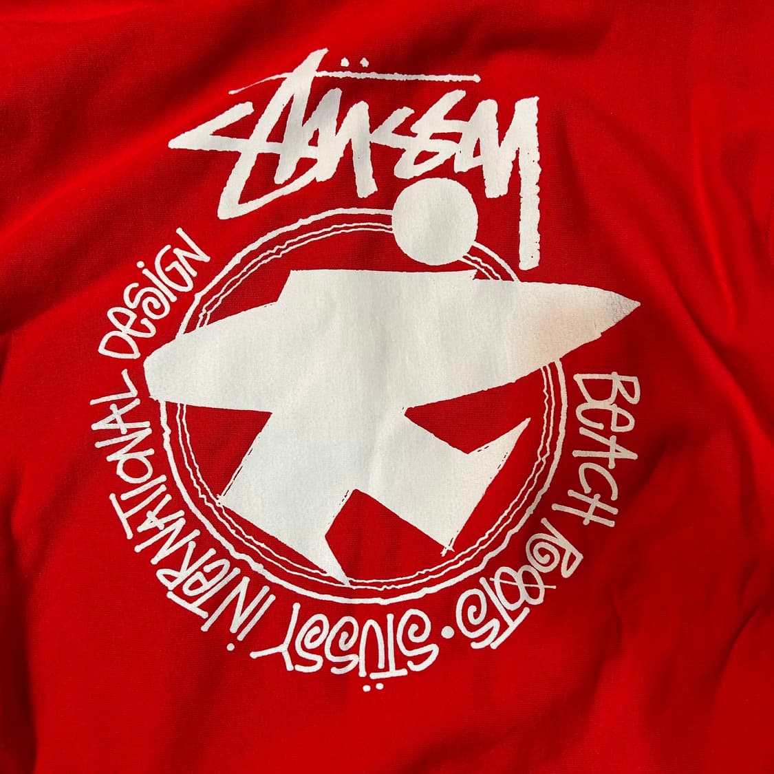 [2XL] 스투시 서퍼맨 후드티 레드 상품이미지8