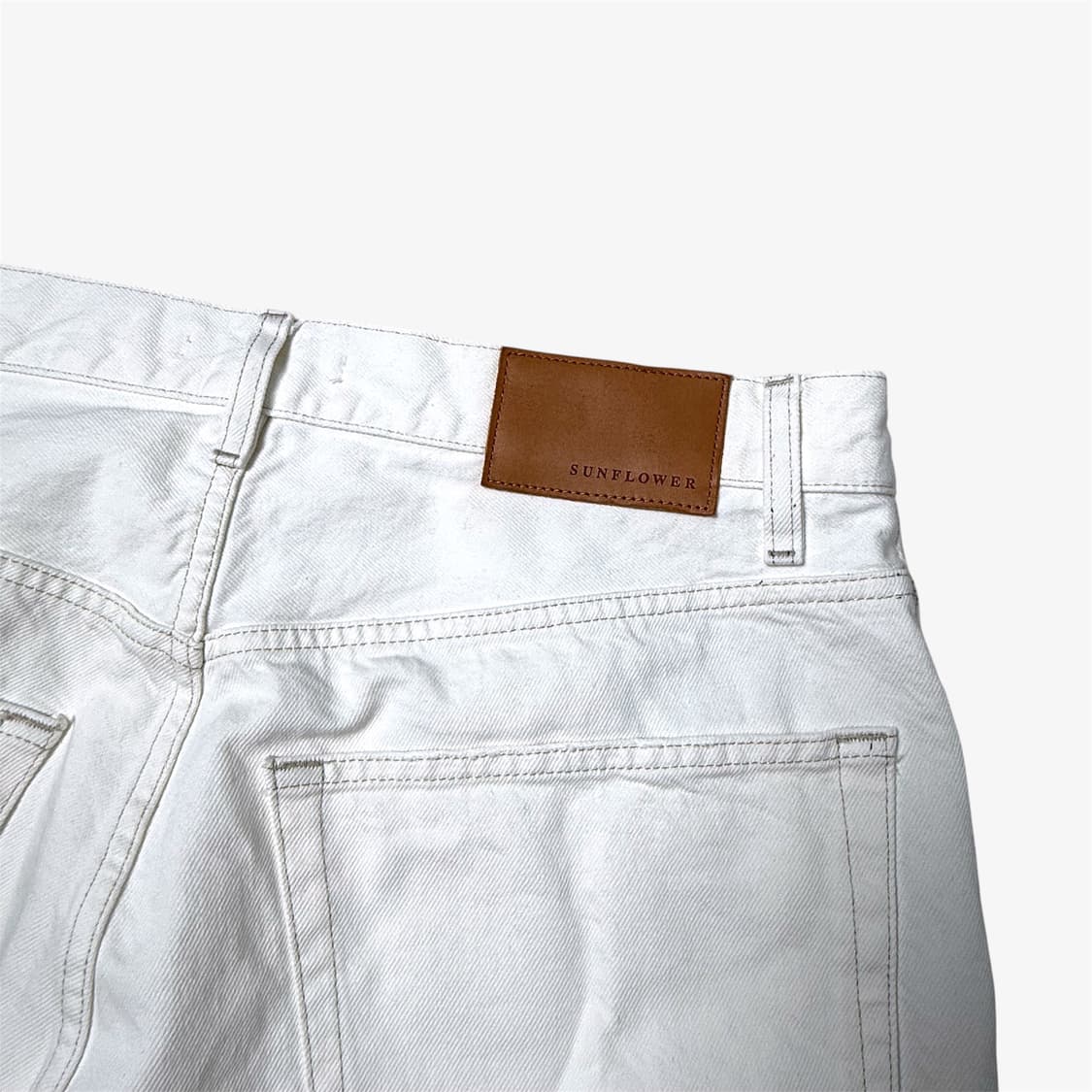 (34/32) 선플라워 와이드트위스트 데님 상품이미지4