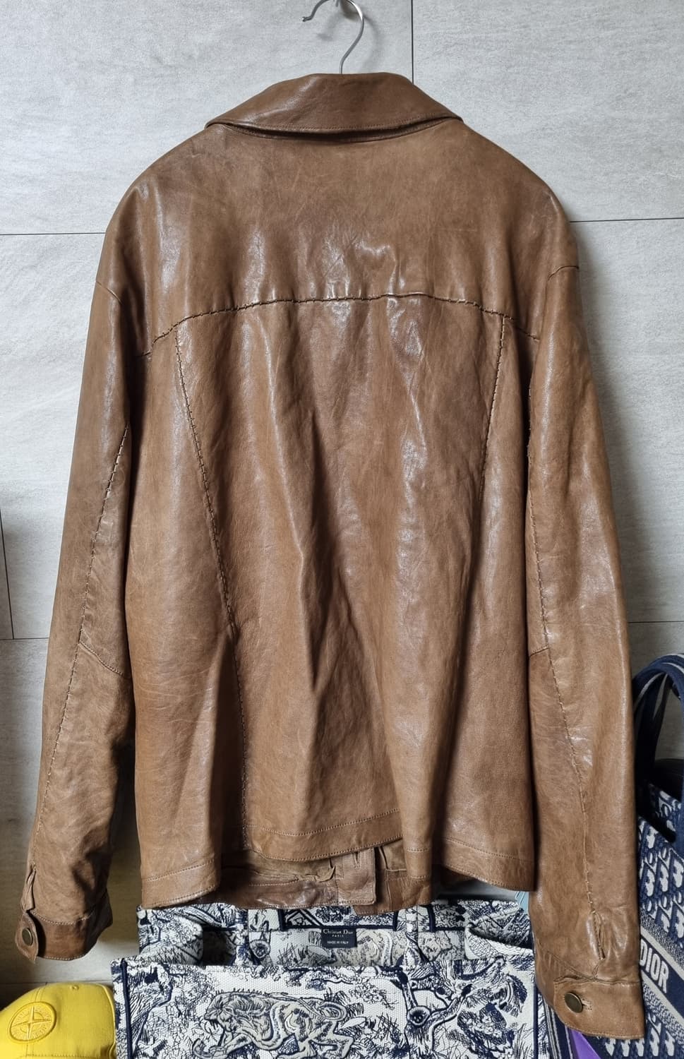 정품) 빠니깔레 레더 자켓  상품이미지7