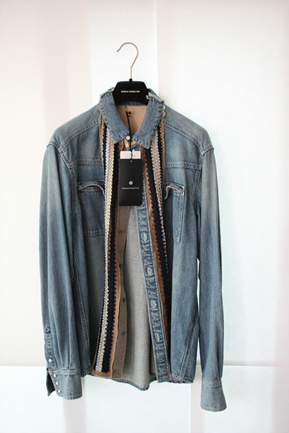 Sacai 사카이 청남방 진셔츠 새제품 상품이미지9