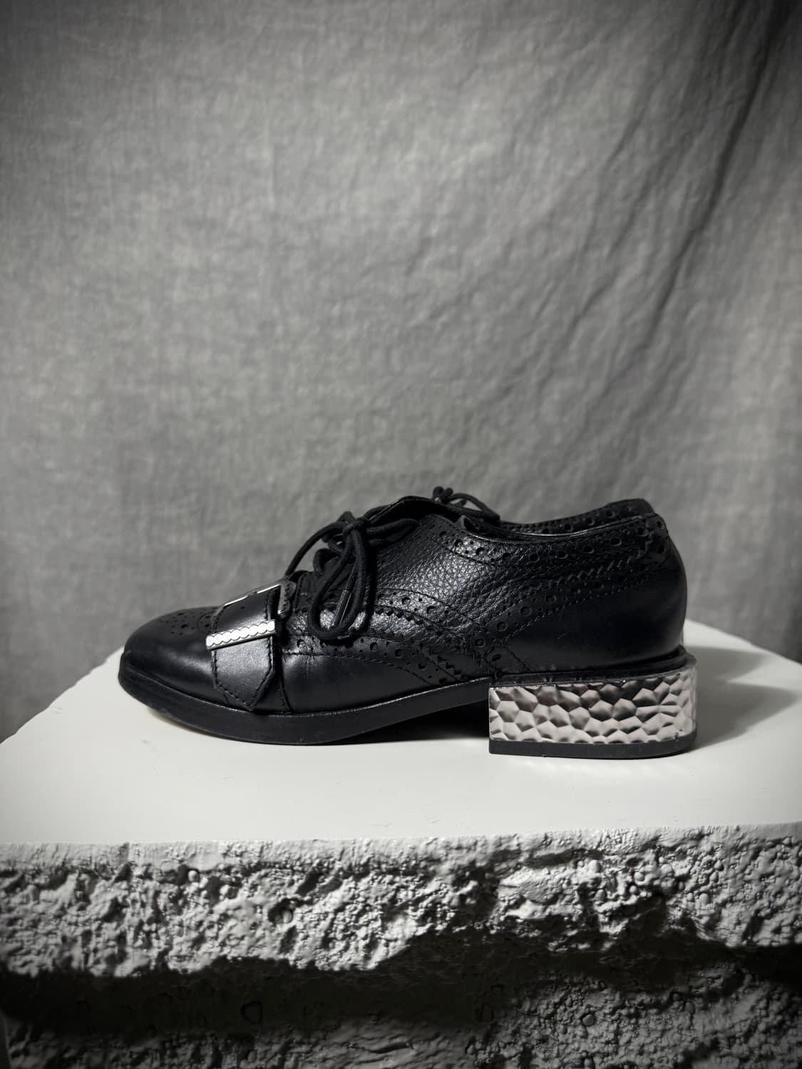 ASH Metal Block Heel Derby Shoes   상품이미지4