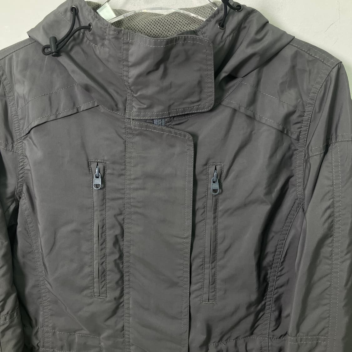 히스테릭 글래머 그레이 후드 롱 바람막이  상품이미지4