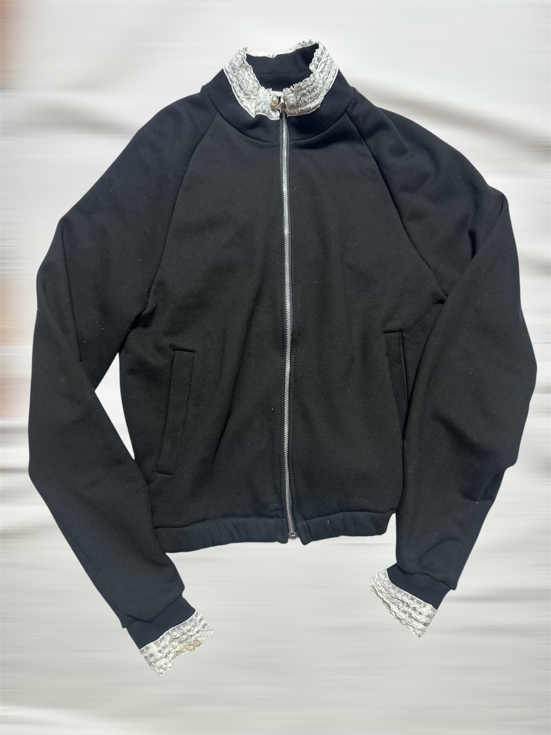 케미칼 스포츠 레이스 디테일 블랙 집업  상품이미지1