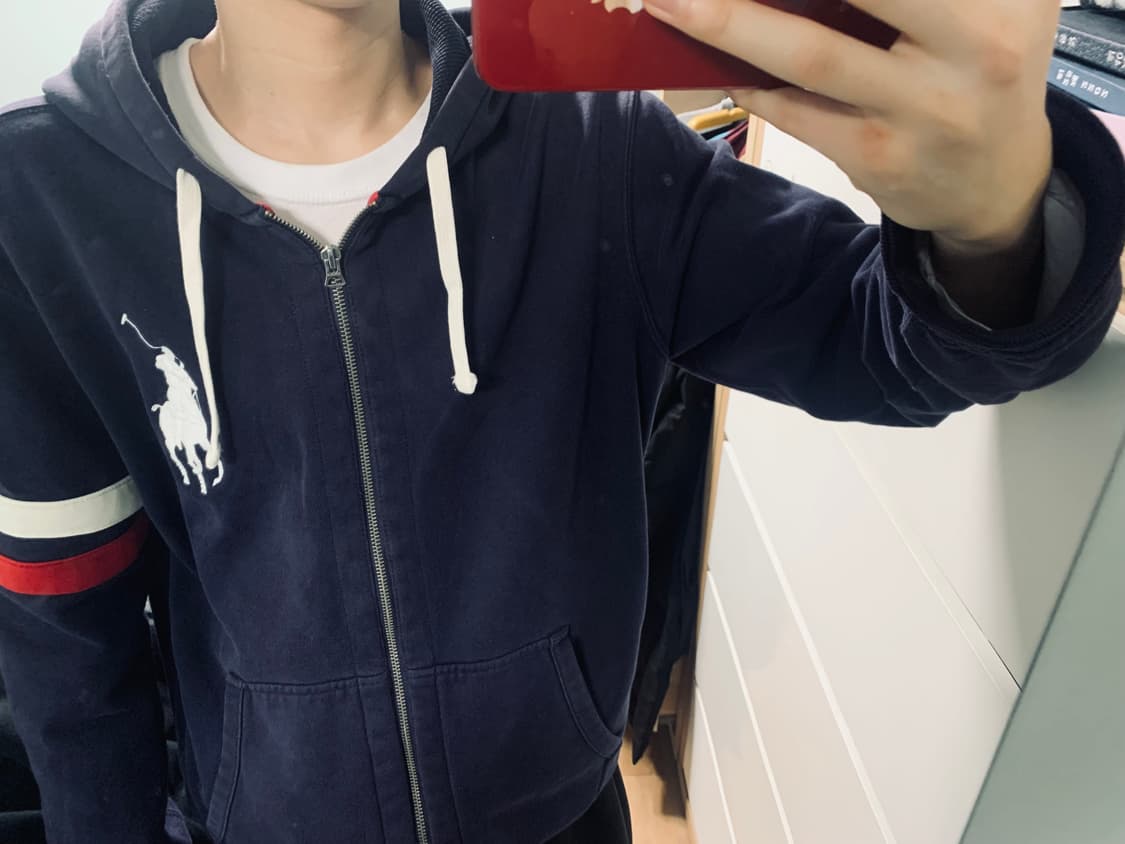 !!상태최상!! Polo 폴로 랄프로렌 빅포니 후드집업 xl 상품이미지4