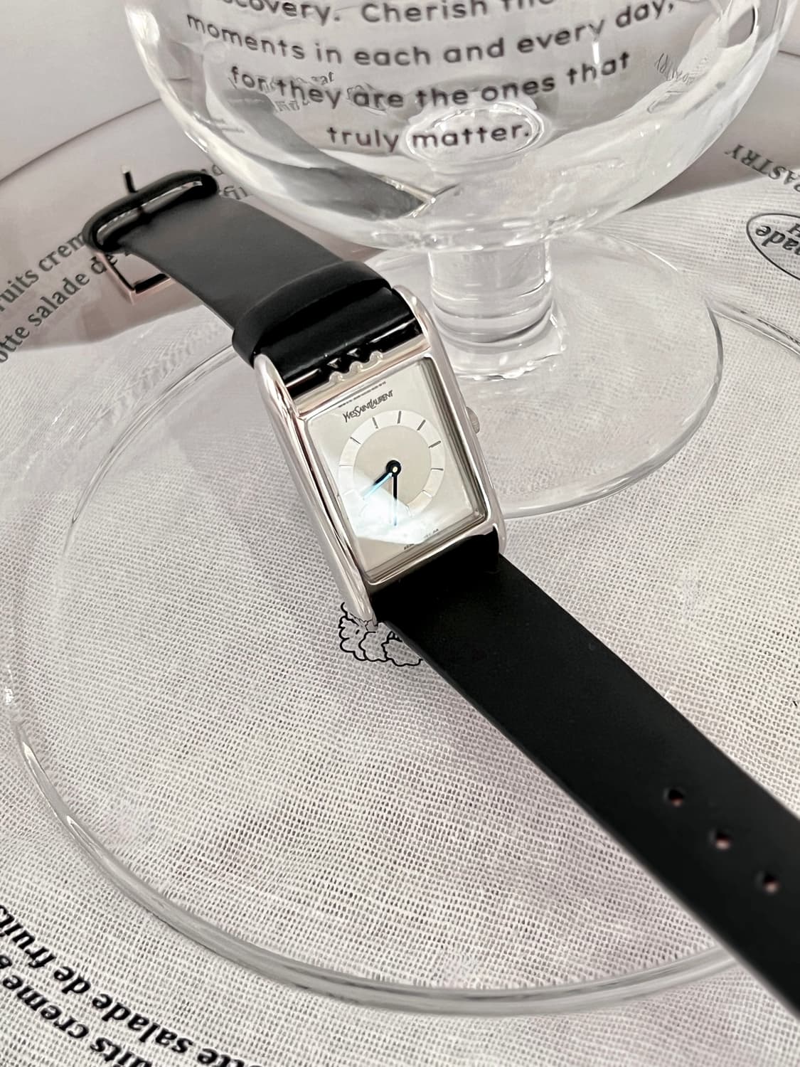 생로랑 렉탱글 시계 (남여공용) / 정품감정, 케어 상품이미지6