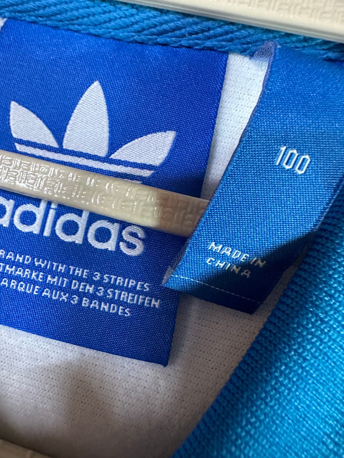 아디다스져지 아디다스 니고베어 트랙탑 새상품급 블루 화이트 불꽃 대장집업 상품이미지5