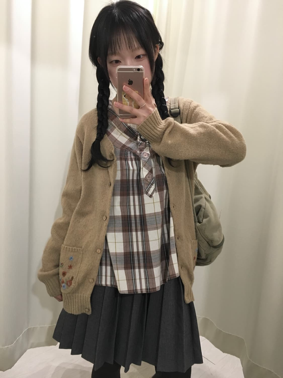 하구미 플라워 자수 가디건 상품이미지3