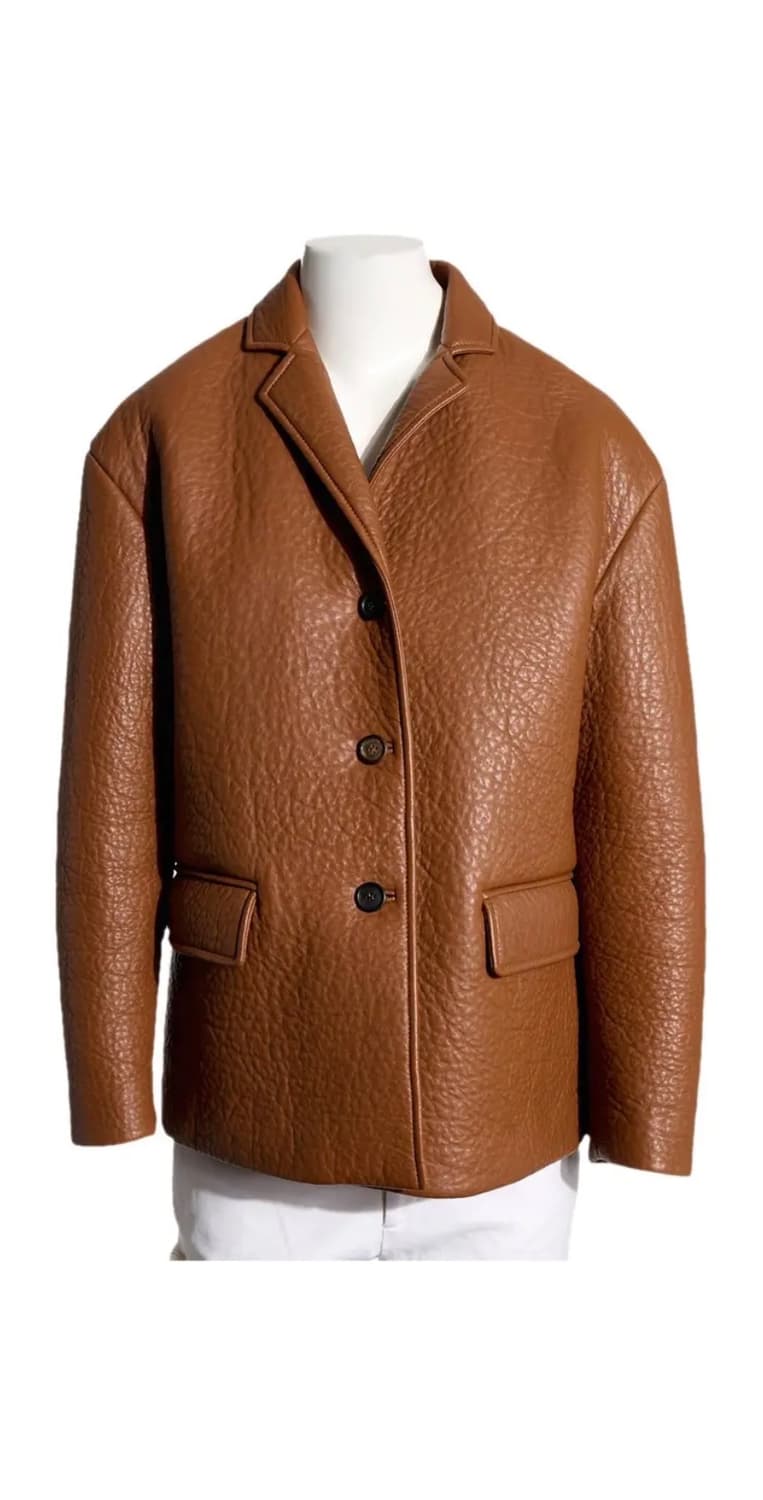 [38] 미우미우 나파 레더 자켓 블레이저 상품이미지1