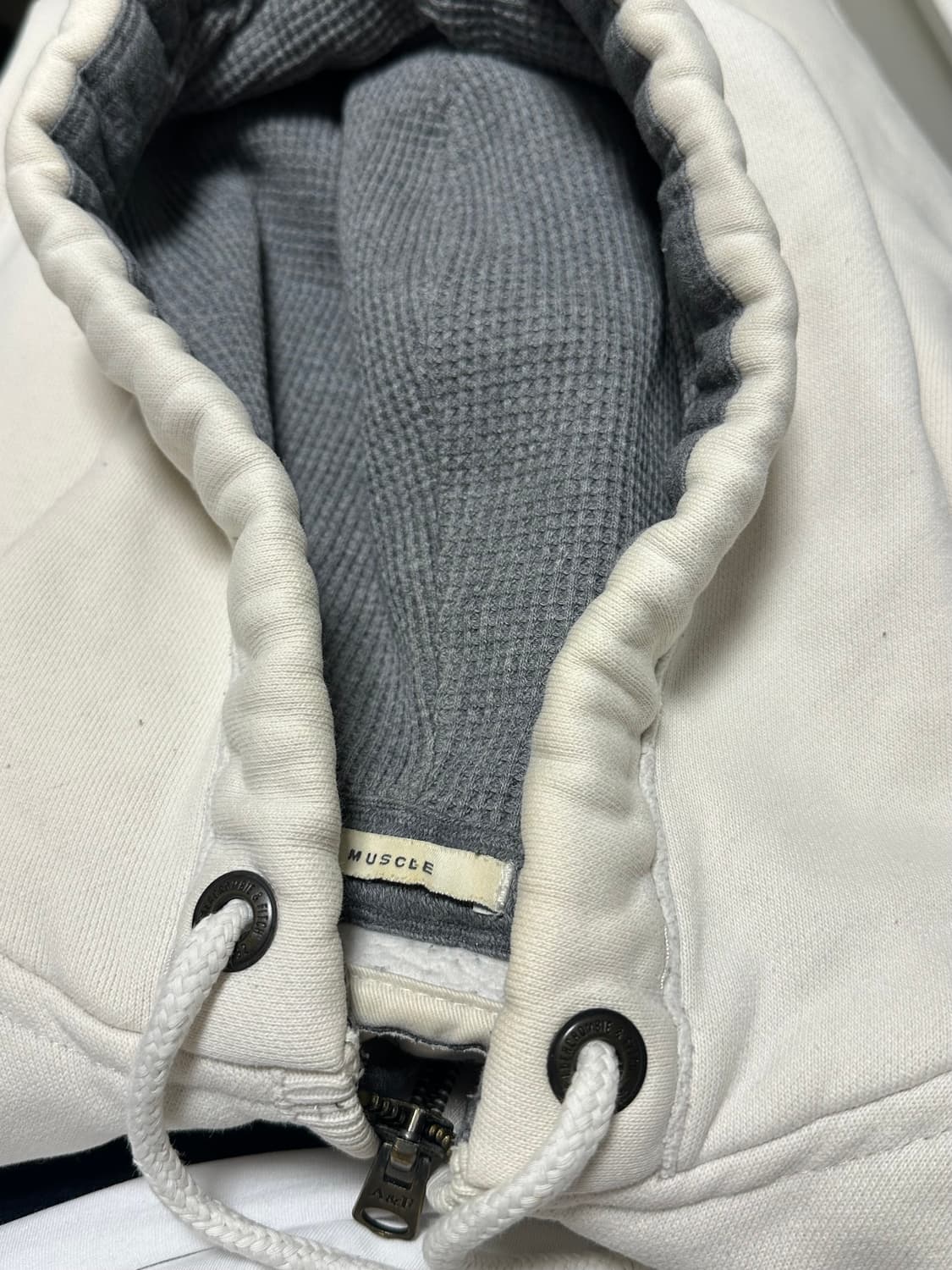 아베크롬비 화이트 후드집업 상품이미지4