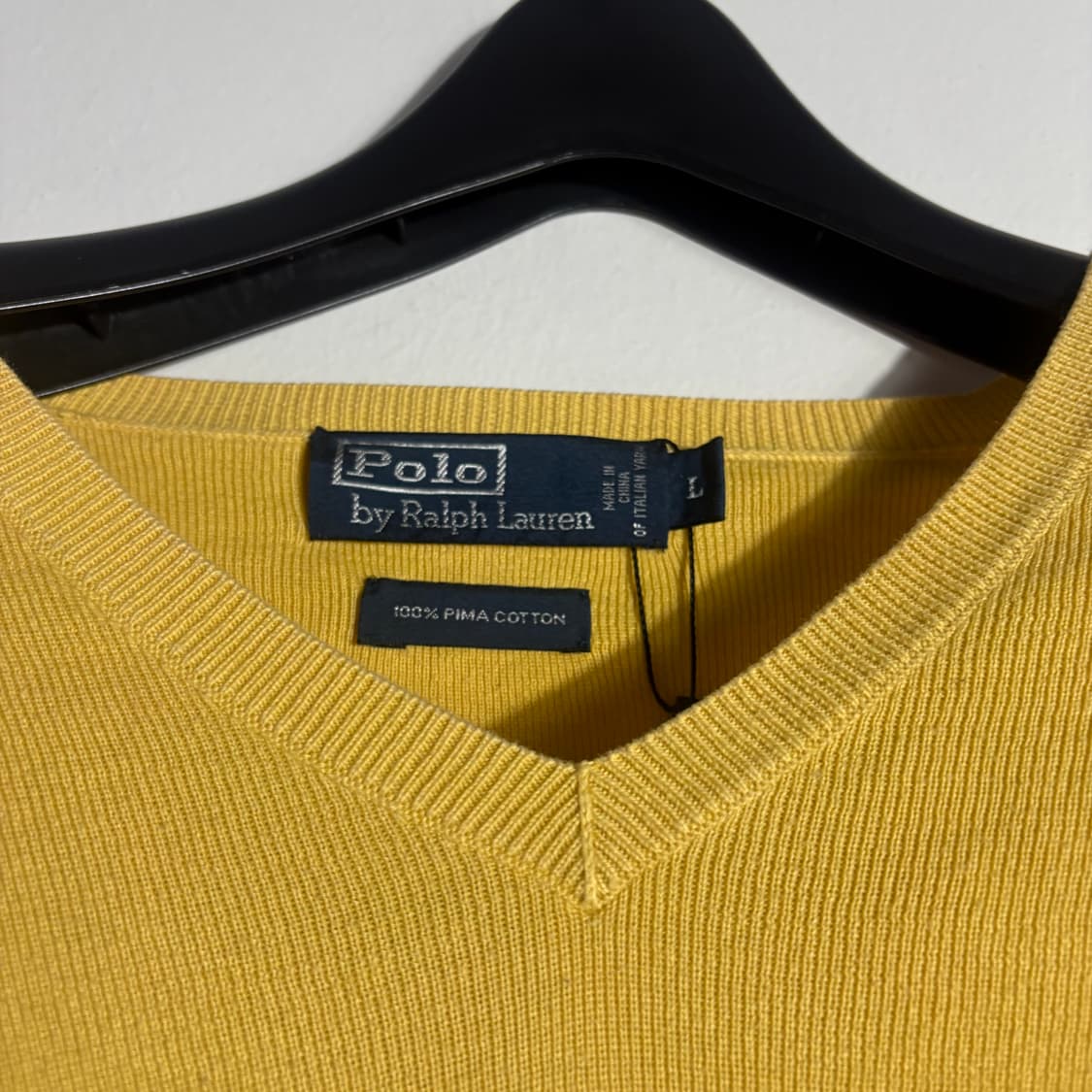 폴로 랄프로렌 옐로우 브이넥 니트 (무료배송) 상품이미지3