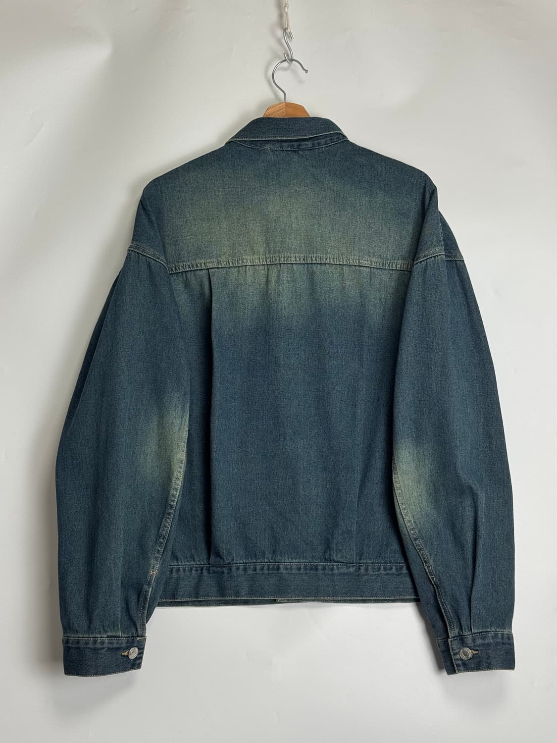 프릭스스토어 오버핏 2세대 데님 자켓 G잔 트러커 커버올 인디고 블루 L 상품이미지3