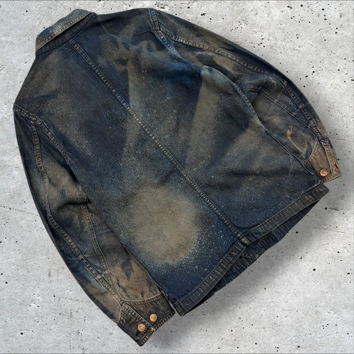 [S] 폴로 데님앤서플라이 워싱 포켓 데님 워크 자켓 D441 상품이미지2