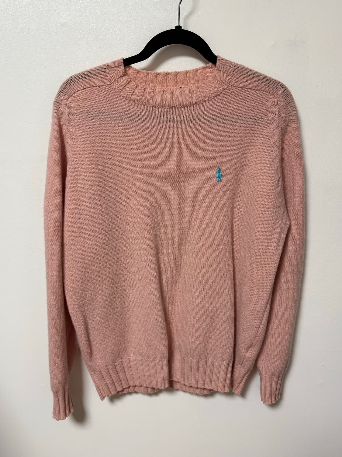 빈티지 폴로 핑크 니트 상품이미지1