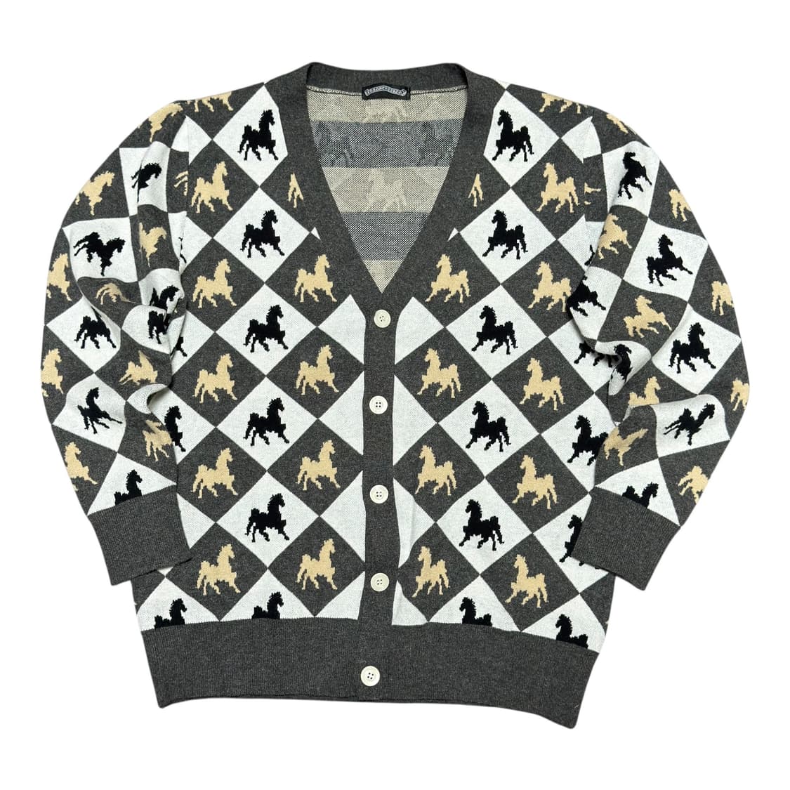 ✨ (바배) 승마 다이아 말 패턴 가디건  상품이미지1