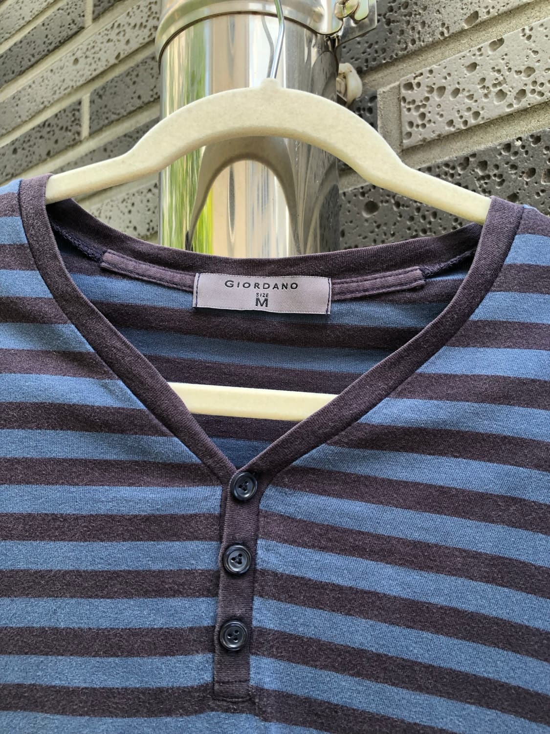 giordano stripe henley neck  상품이미지3