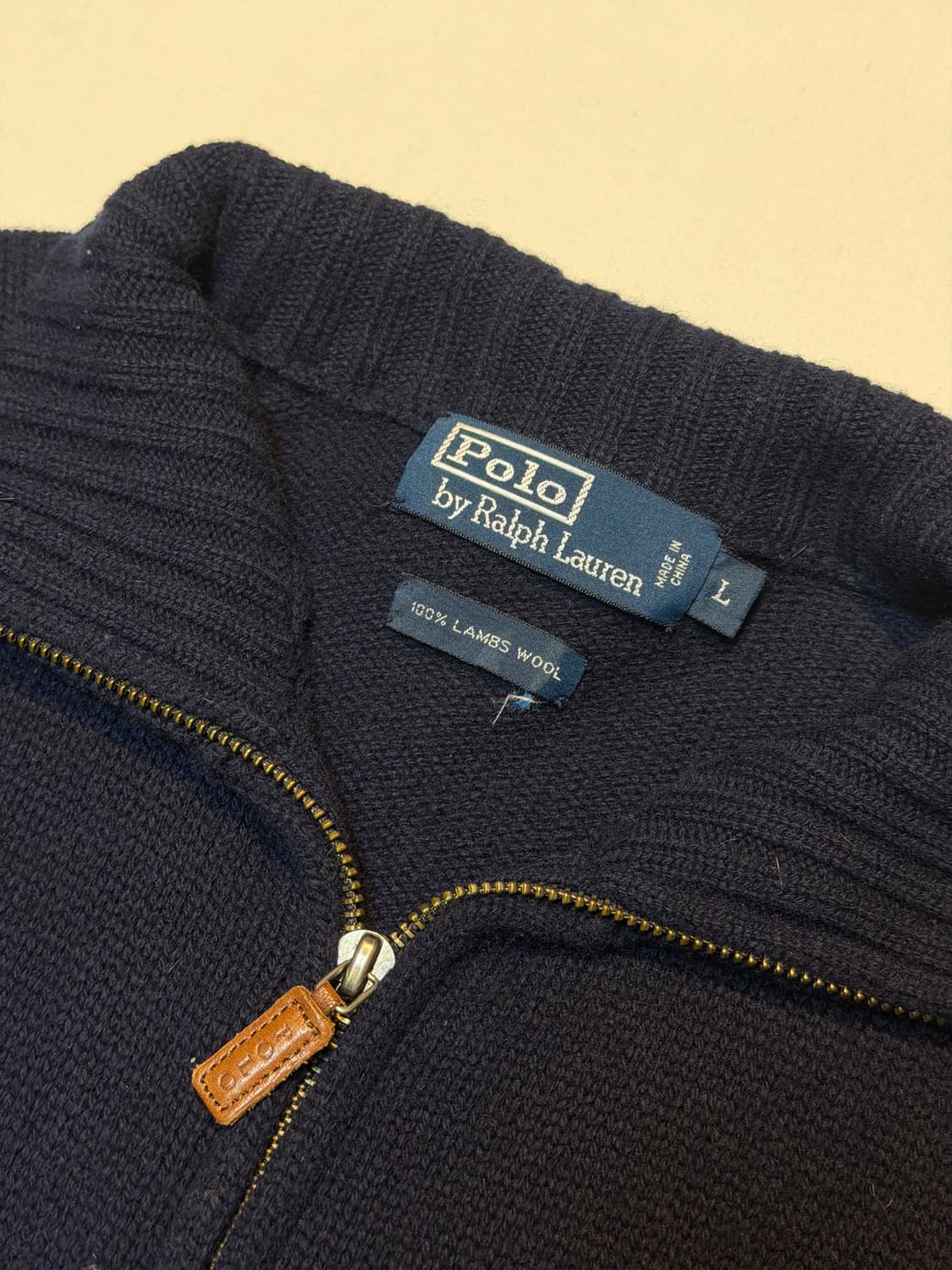 00s 폴로 랄프로렌 대장급 투웨이 울 니트집업 네이비 상품이미지2