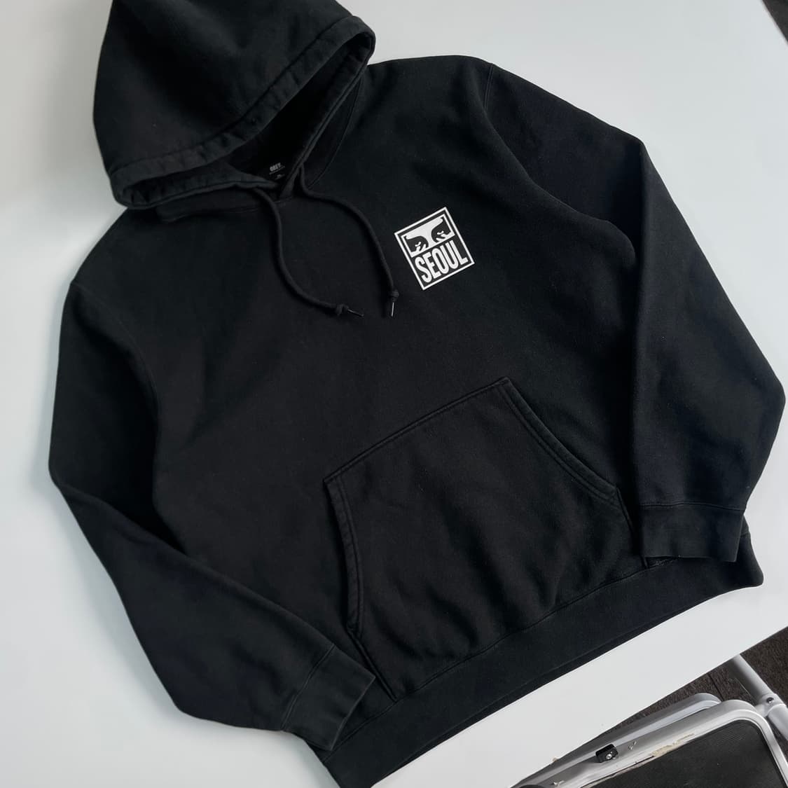 Obey  오베이 아이콘 블랙 스웻 후드티 상품이미지2