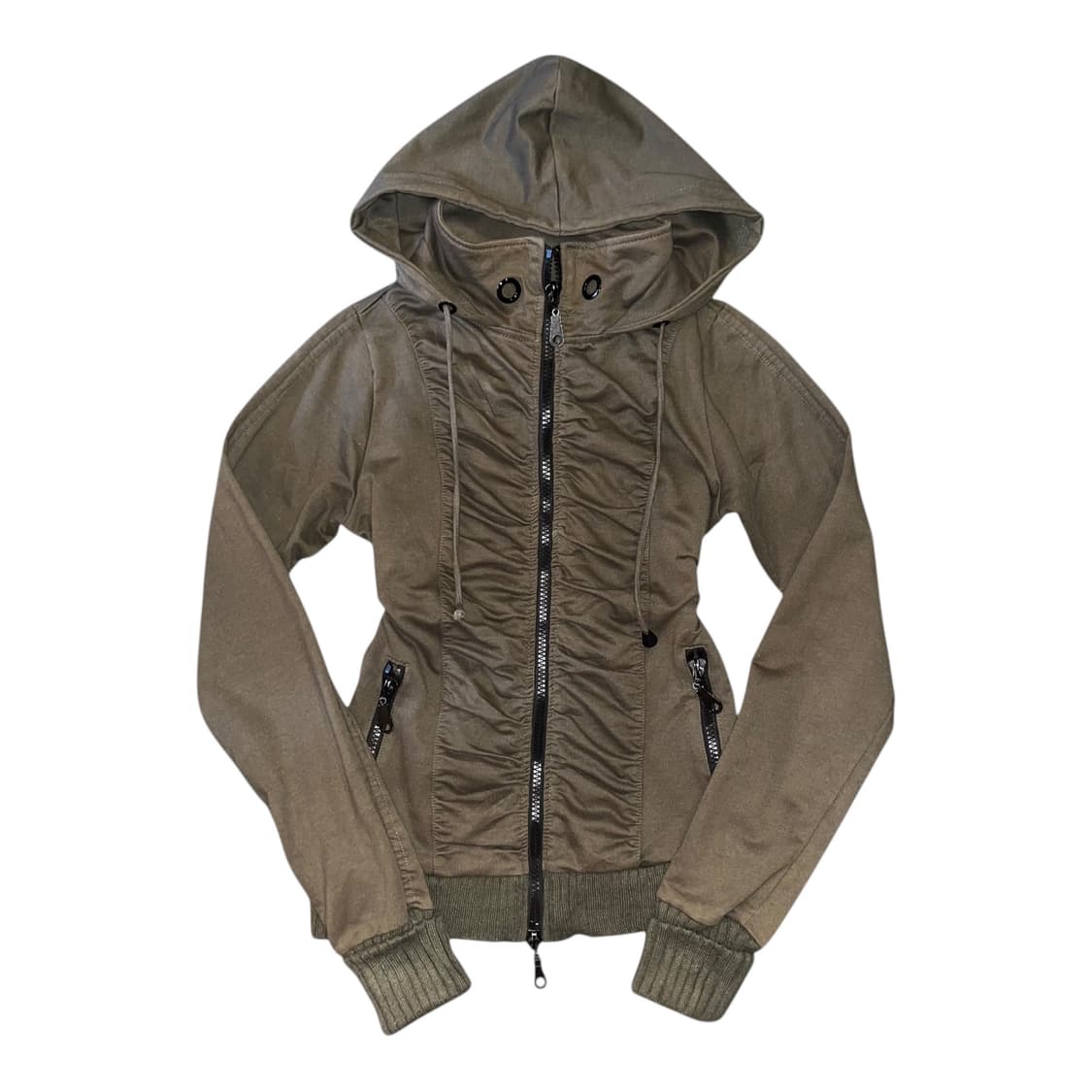 CHU XXX 츄엑스엑스엑스 셔링 아일렛 후드집업 y2k갸루펑크 상품이미지1