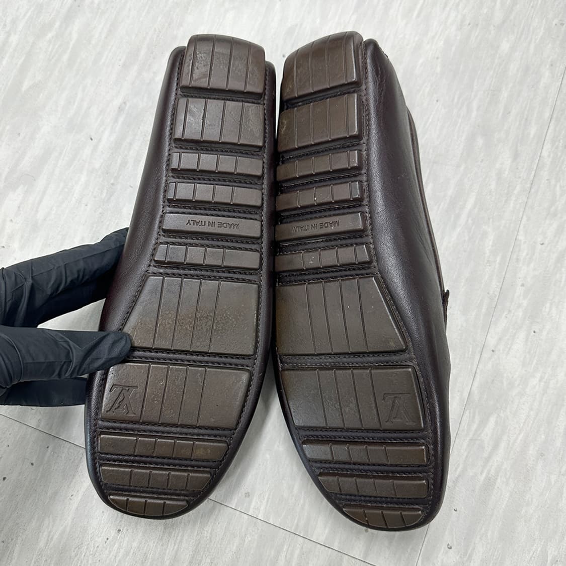 루이비통 레더 로퍼 다크브라운 37.5 240-245mm 상품이미지7