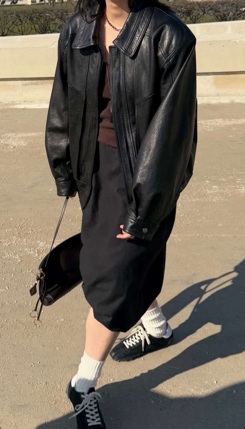 에토스 바스켓 레더자켓 블랙 상품이미지6