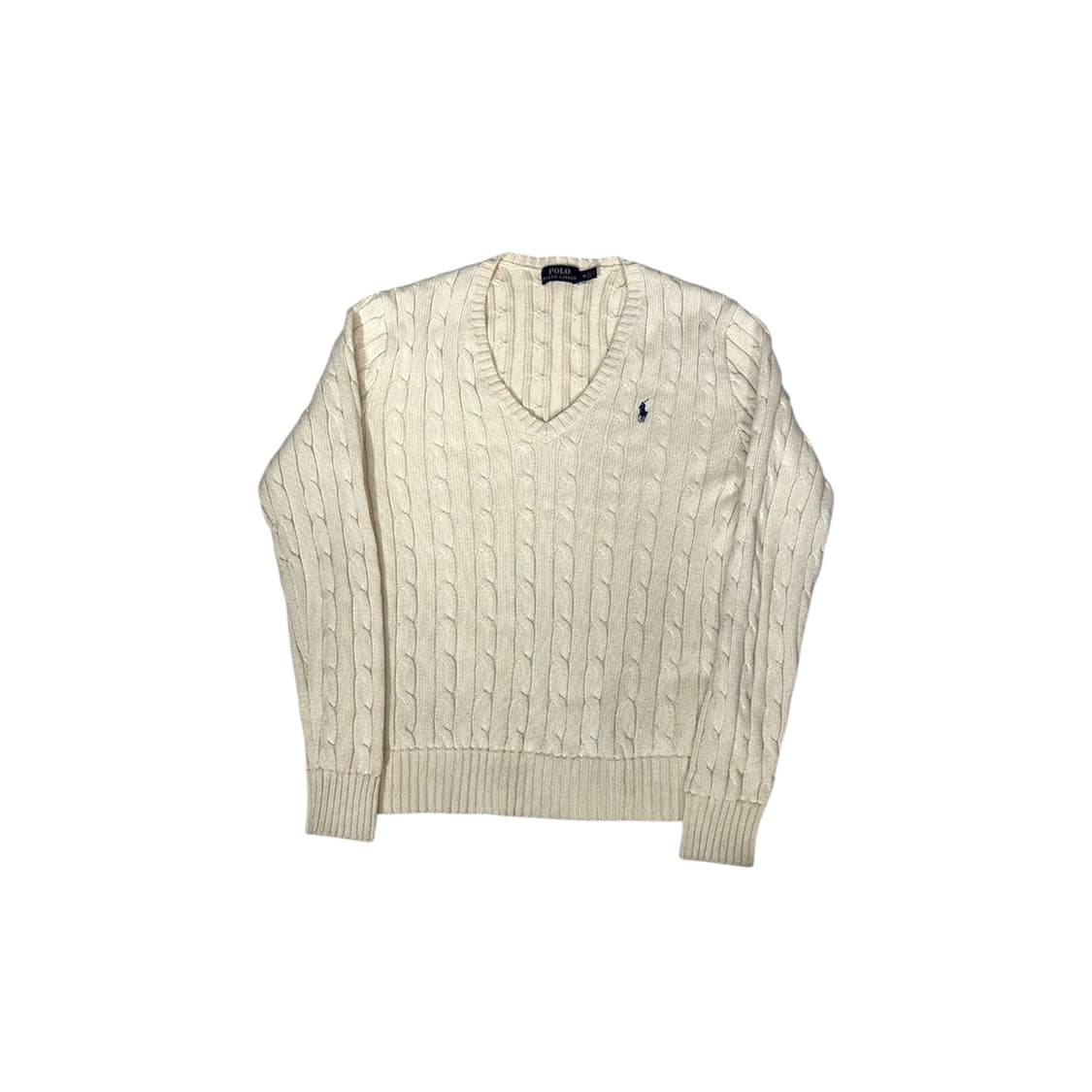 폴로 신형 아이보리 꽈배기 니트 M 상품이미지5