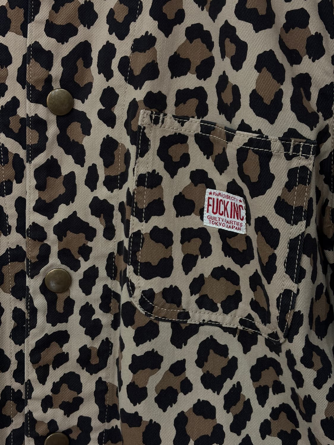 Wacko maria 레오파트 커버올 워크 자켓 상품이미지3