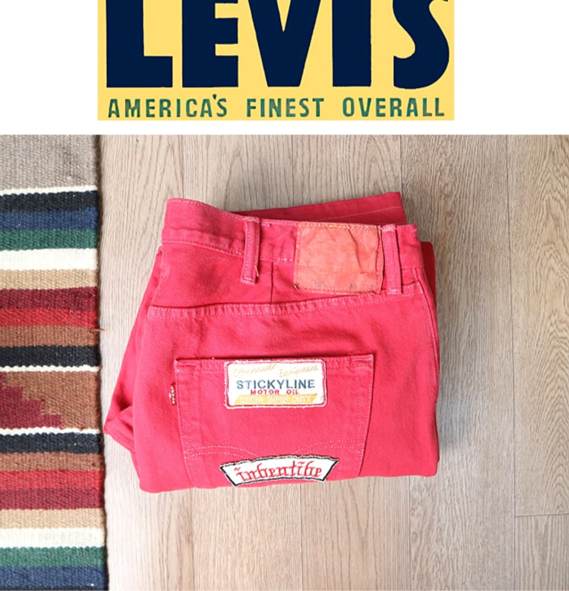 
levis 리바이스 501 레드컬러 패치워크 지퍼 플라이
커스텀 데님  상품이미지1