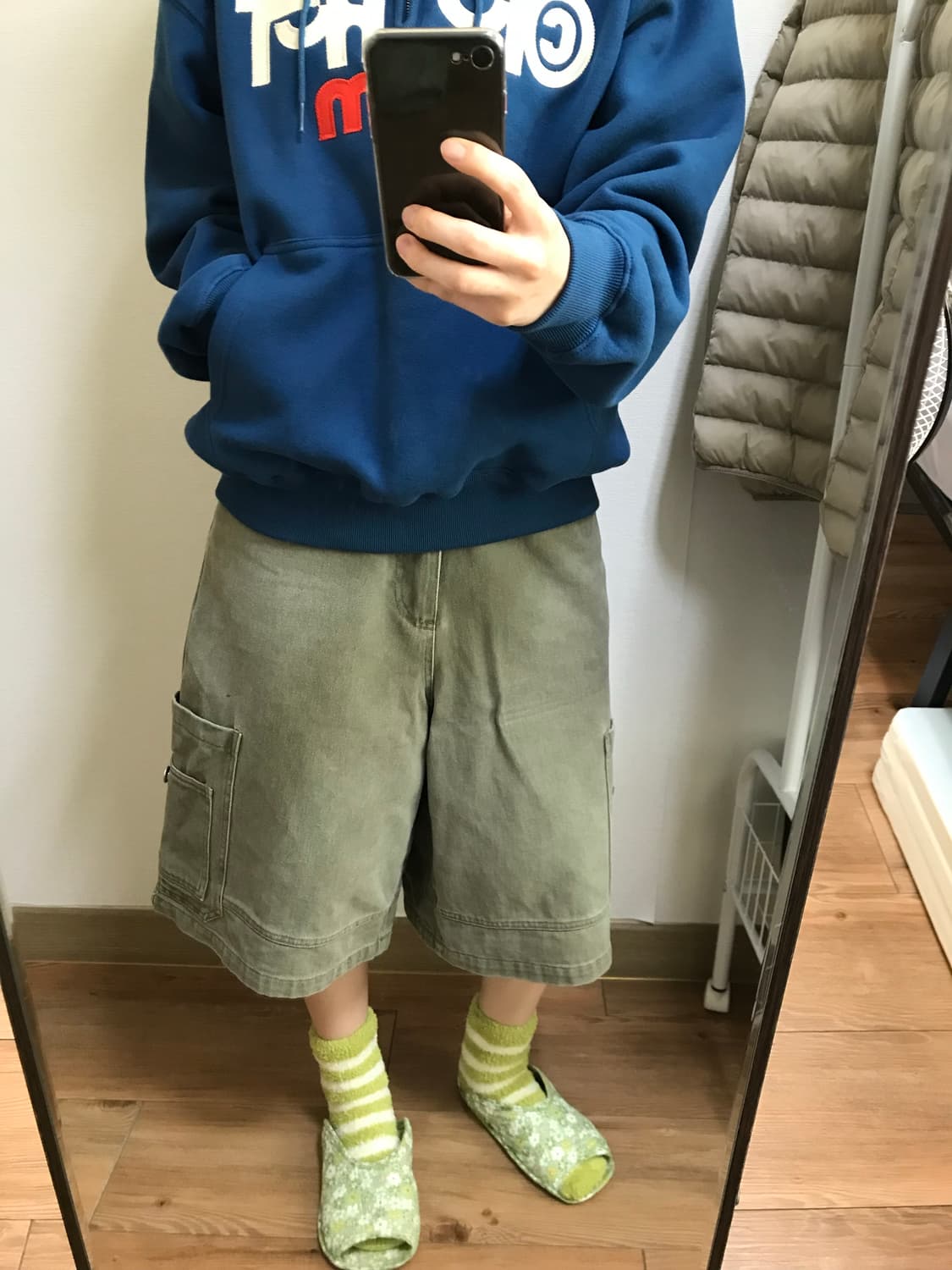 카키 버뮤다팬츠 상품이미지1