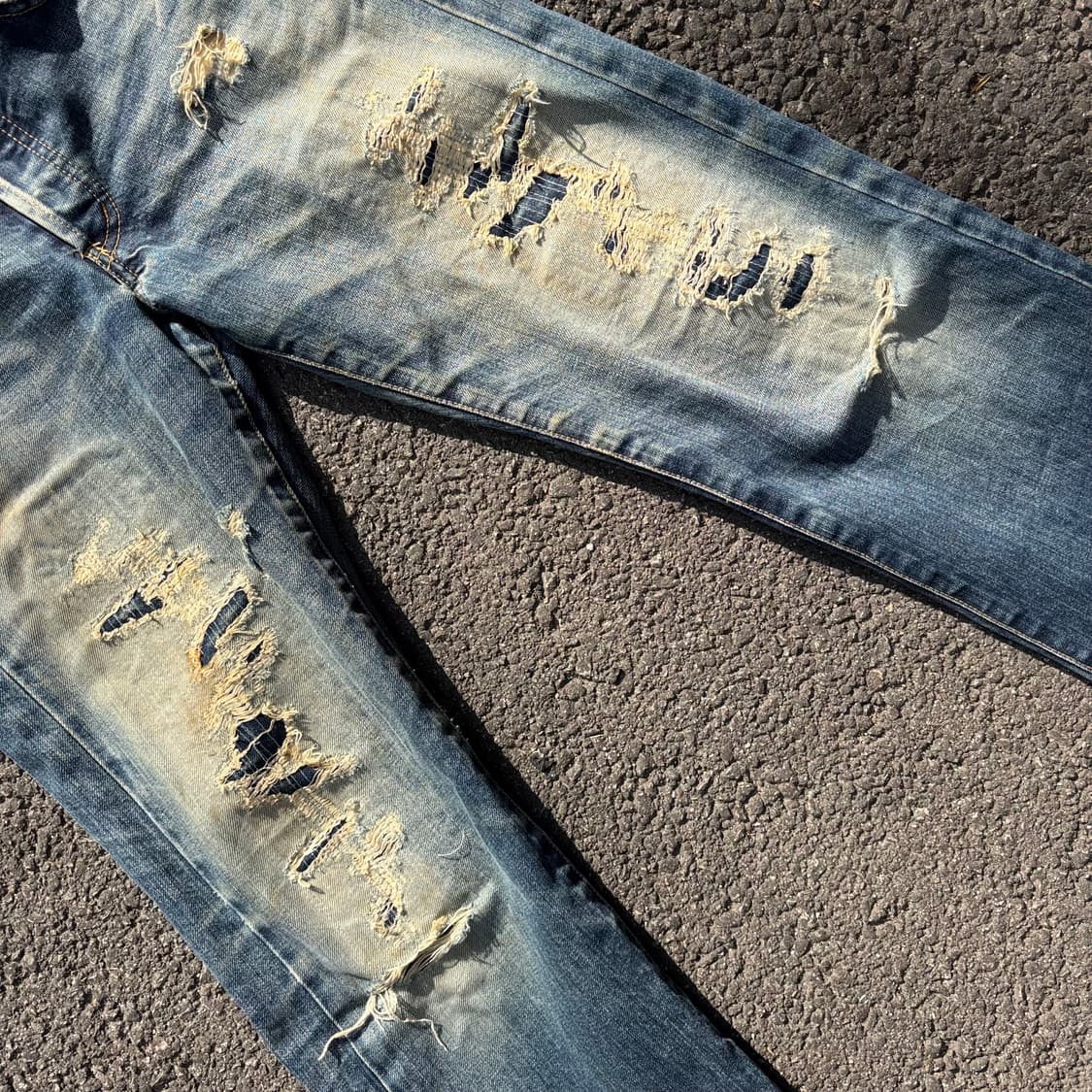 일본 타케오 키쿠치 리페어 데님 팬츠 상품이미지7