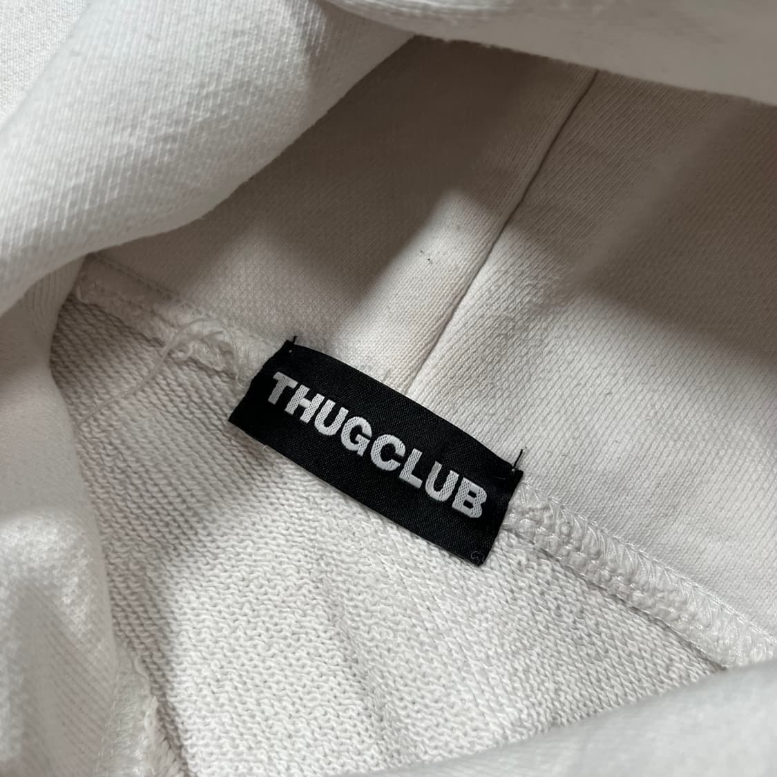 THUG CLUB 떠그클럽 뿔후드 화이트 후드티 상품이미지6