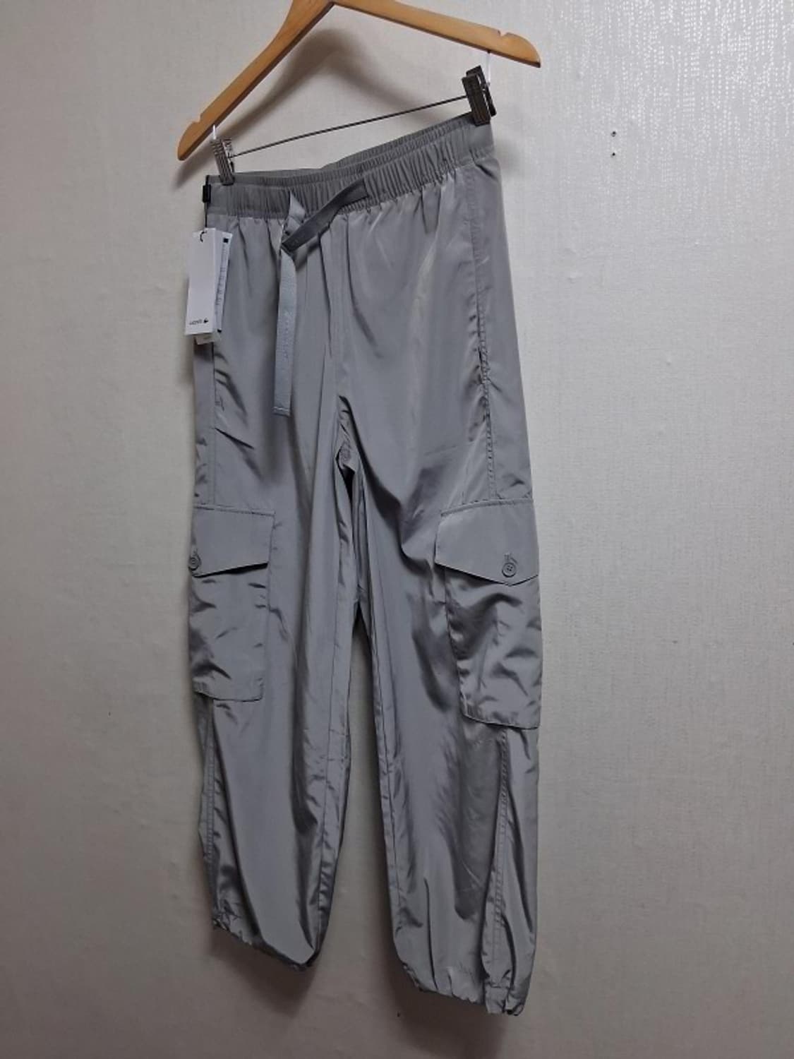 라코스테 바람막이 조거팬츠 연한 비둘기그레이 미착새옷 25 26 160이 상품이미지1