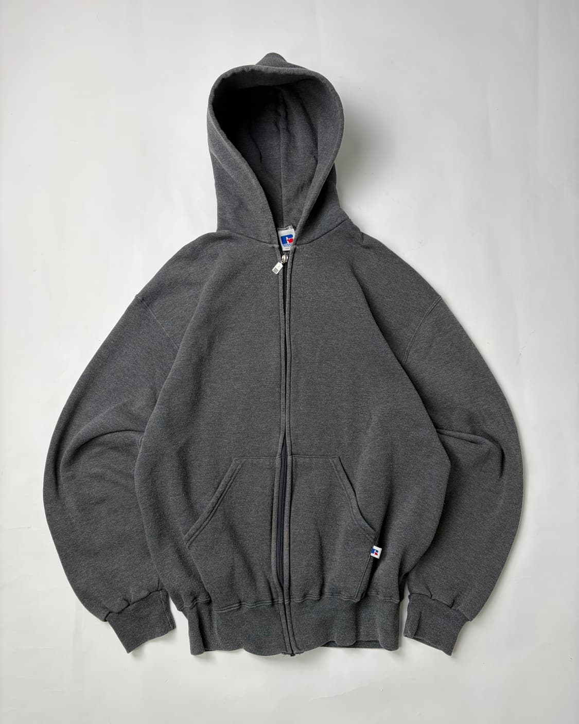 90s Russell Zip Up Hoodie (charcoal) 상품이미지1