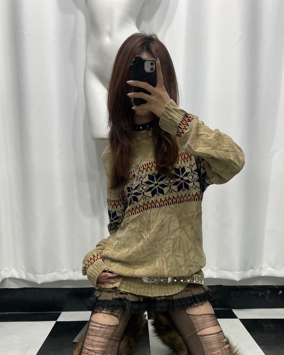 🎸베이지 노르딕 니트🎸 상품이미지4