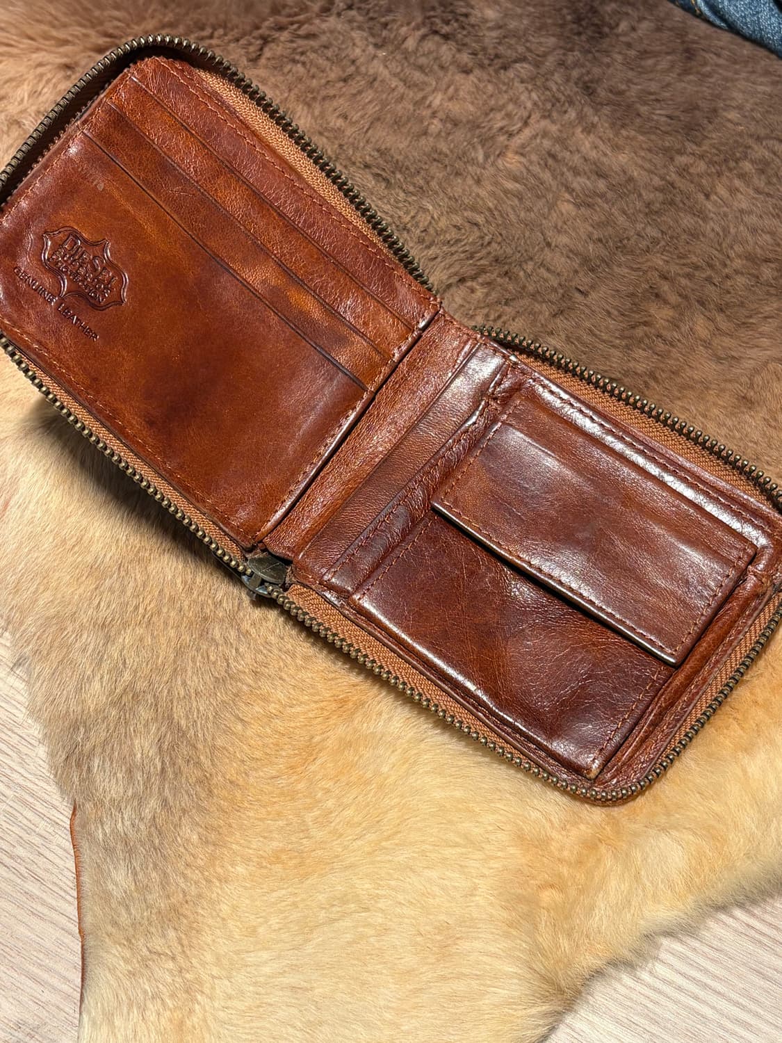   Diesel Vintage Denim Leather Wallet 상품이미지3