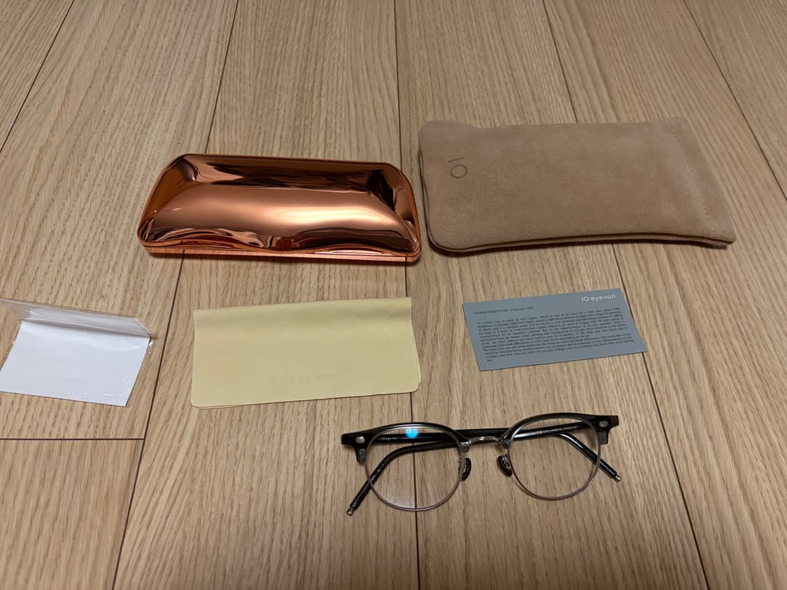  텐아이반 10eyevan No.1 하금테 그레이클리어 색상 상품이미지1